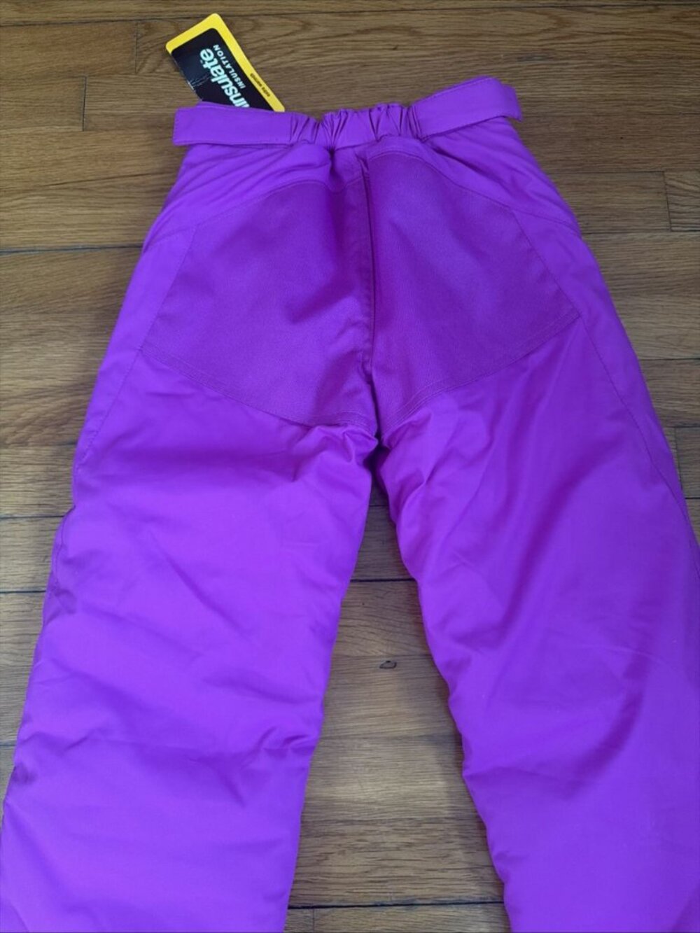 L.L. Bean Girls Snow Pants Purple Thinsulate Adjustable Waist Size 6X-7 - Picture 6 of 6